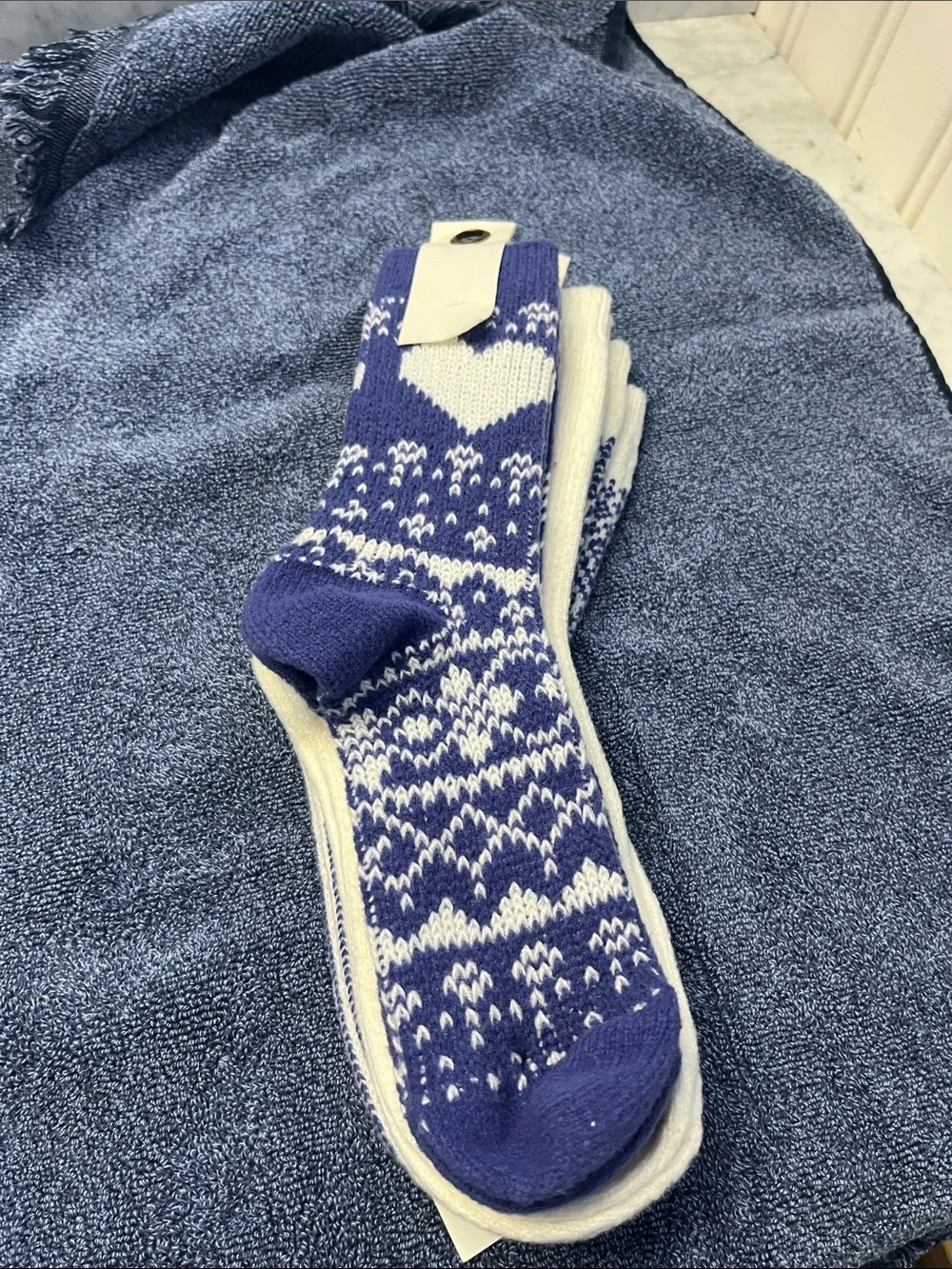 Free People Nordic Knit Sock Bundle, Set of 3 Pairs, NWT